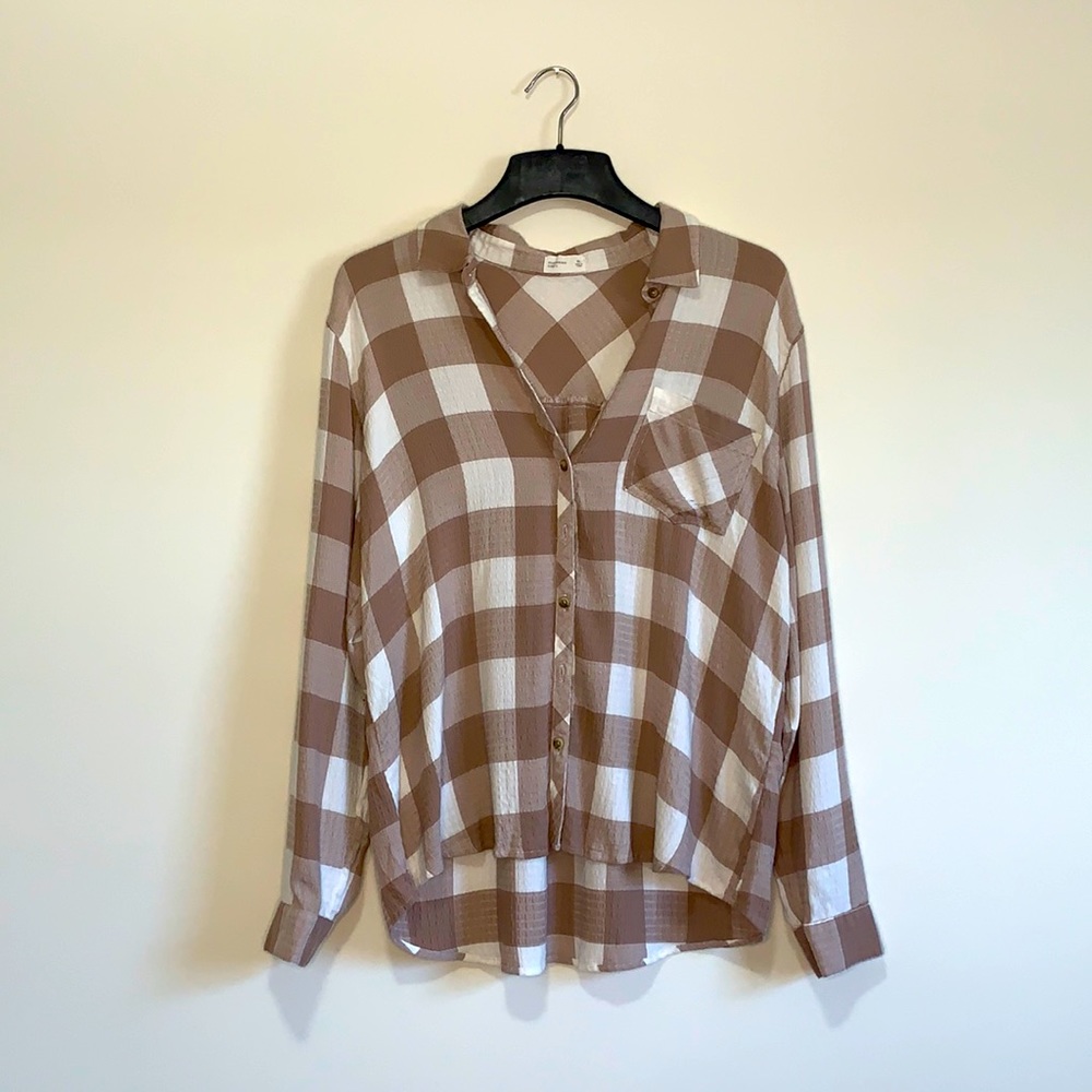 Buffalo plaid button up